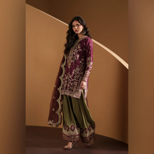 Ethnic Rose Maroon