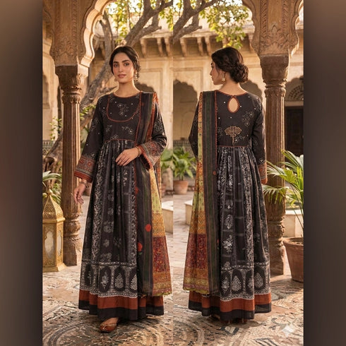 Zara Shahjahan Printed Maxi