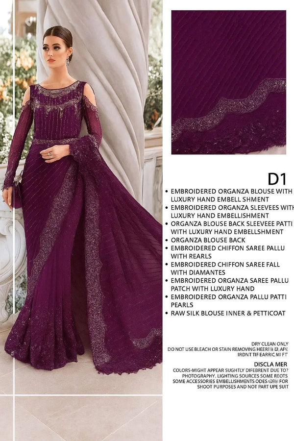 PLUM SAREE